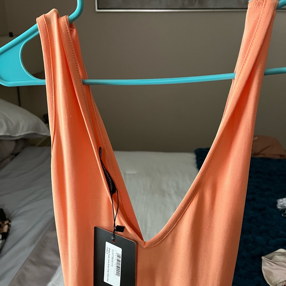 Orange maxi dress
